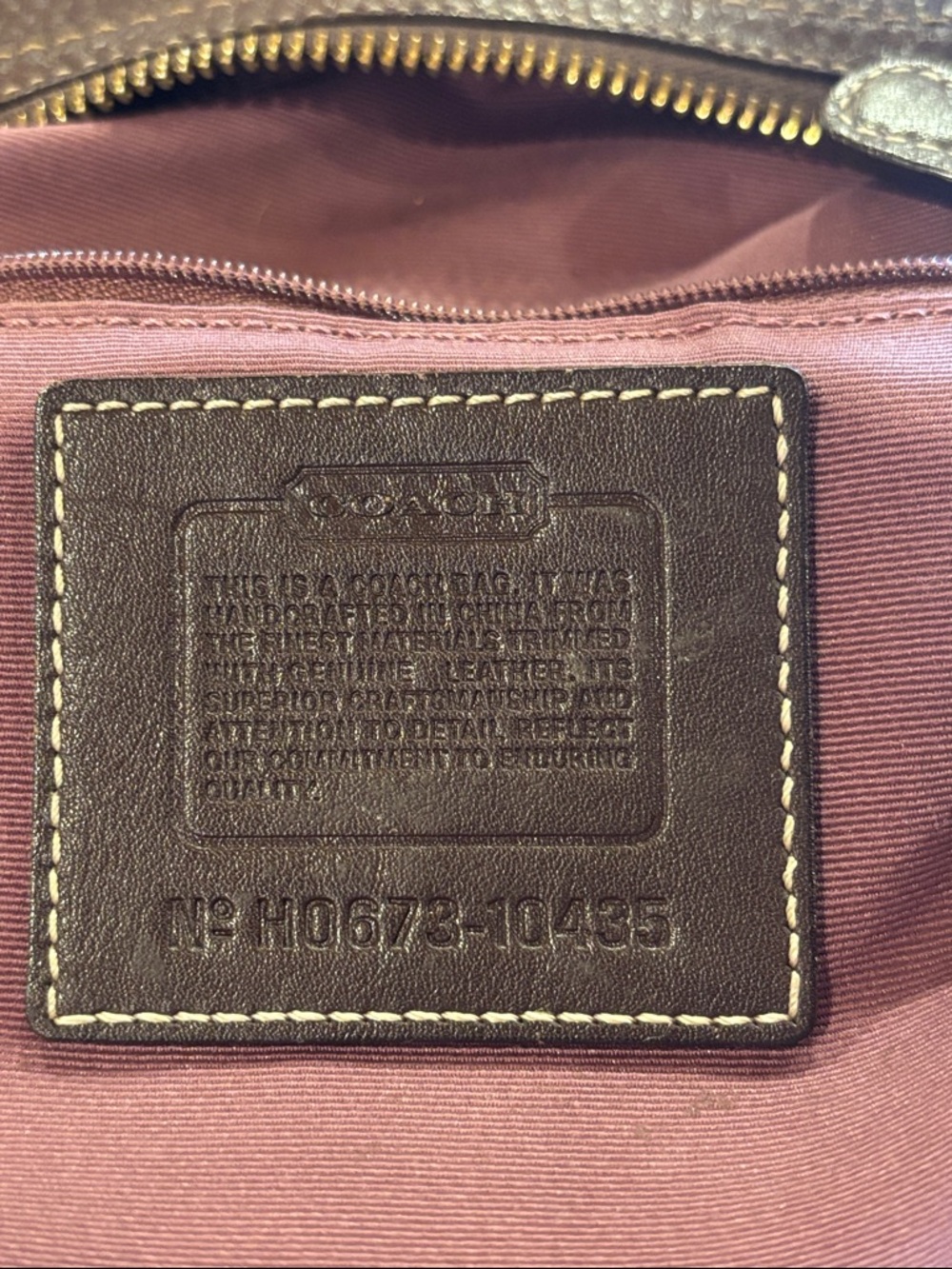 Coach Patchwork Shoulder or Crossbody Bag - Suede Brown, Tan, Metallic, Pink - Picture 2 of 16